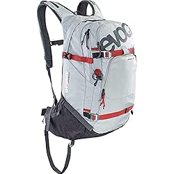 EVOC Mochila de travesía LINE R.A.S. 30 compatible...: Distribución perfecta de la carga: Gracias al BODY HUGGING, la mochila proporciona una distribución ideal del peso en la espalda y es especialmente adecuada para viajes con equipaje pesado. Espacio de almacenamiento infinito: Gracias a los estabiliza...