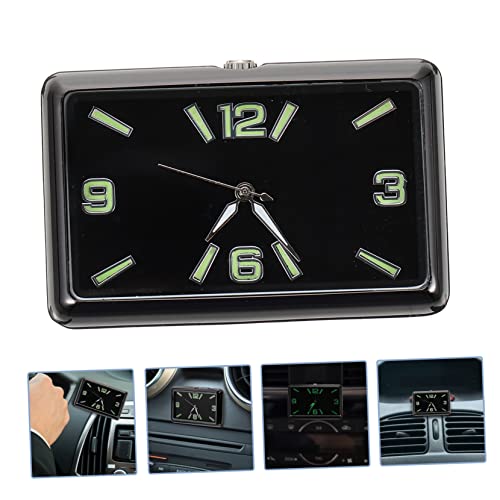 Vicasky Car Clock Miniture Decoration Digital Clock Digital Dash Solar Clock Dashboard Supplies Vehicle Time Monitor Car Analog Clock Tiny Lock Analog Clock For Car Personality Car Stick #TOP1