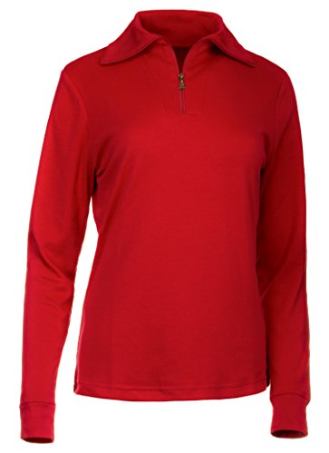 Medico Maglia da sci da donna, 100% cotone, a