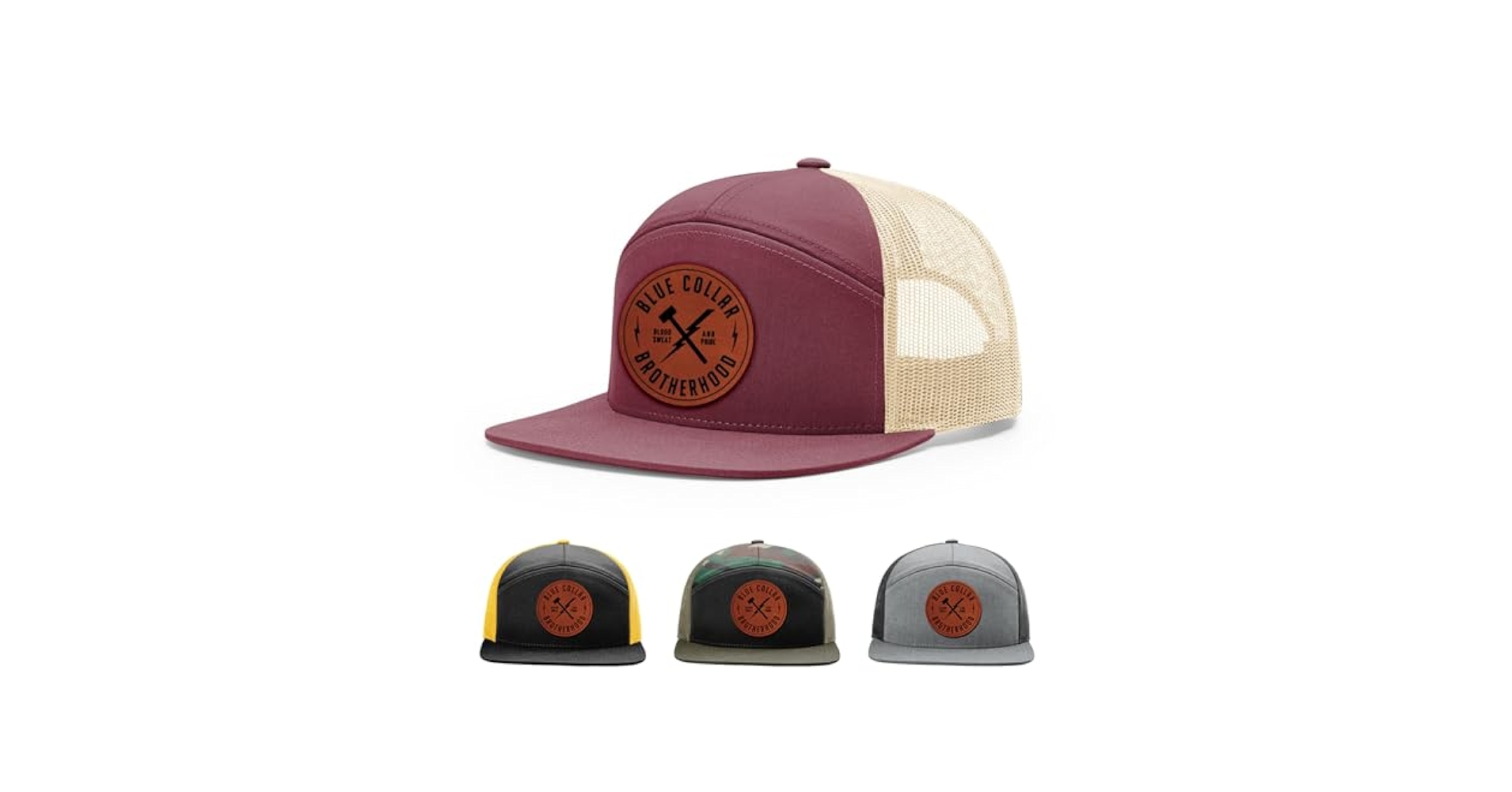 Amazon.com: Blue Collar Brotherhood Hat, 168 Style Trucker