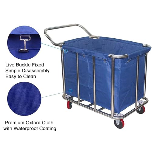 Bolsa de repuesto Oxford para carro rectangular de lavandería impermeable lavable 7