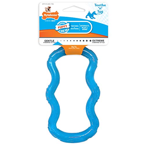 Nylabone Puppy Chew Toy, Teething Toy for Puppies, Puppy Tug Toy X-Small/Petite - Up to 15 lbs. Nylabone Puppy Chew Toy, Teething Toy for Puppies, Puppy Tug Toy X-Small/Petite - Up to 15 lbs.