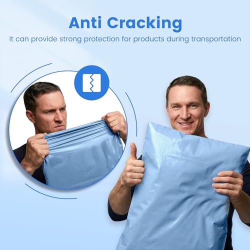 Image of Metronic Poly Mailers 19x24 250Pc Large Shipping Bags for Business Blue | Strong Adhesive Self-Seal Mailers Poly Bags for Clothes Heavy Duty Shipping Envelopes Mailing Bags for ECommerce Packaging