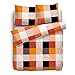 Produktbild etérea Renforcé Baumwoll Bettwäsche - Rian Kariert - weich und pflegeleicht, 2 teilig 140x200 + 70x90 cm, Multicolor