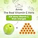 Organic Veda Amla Capsules - 1500mg, 300 Capsules - Natural Vitamin C Supplement with Antioxidants, Polyphenol for Immunity, Skin Glow & Hair Growth - Single Origin Premium Organic Amla Fruit Powder