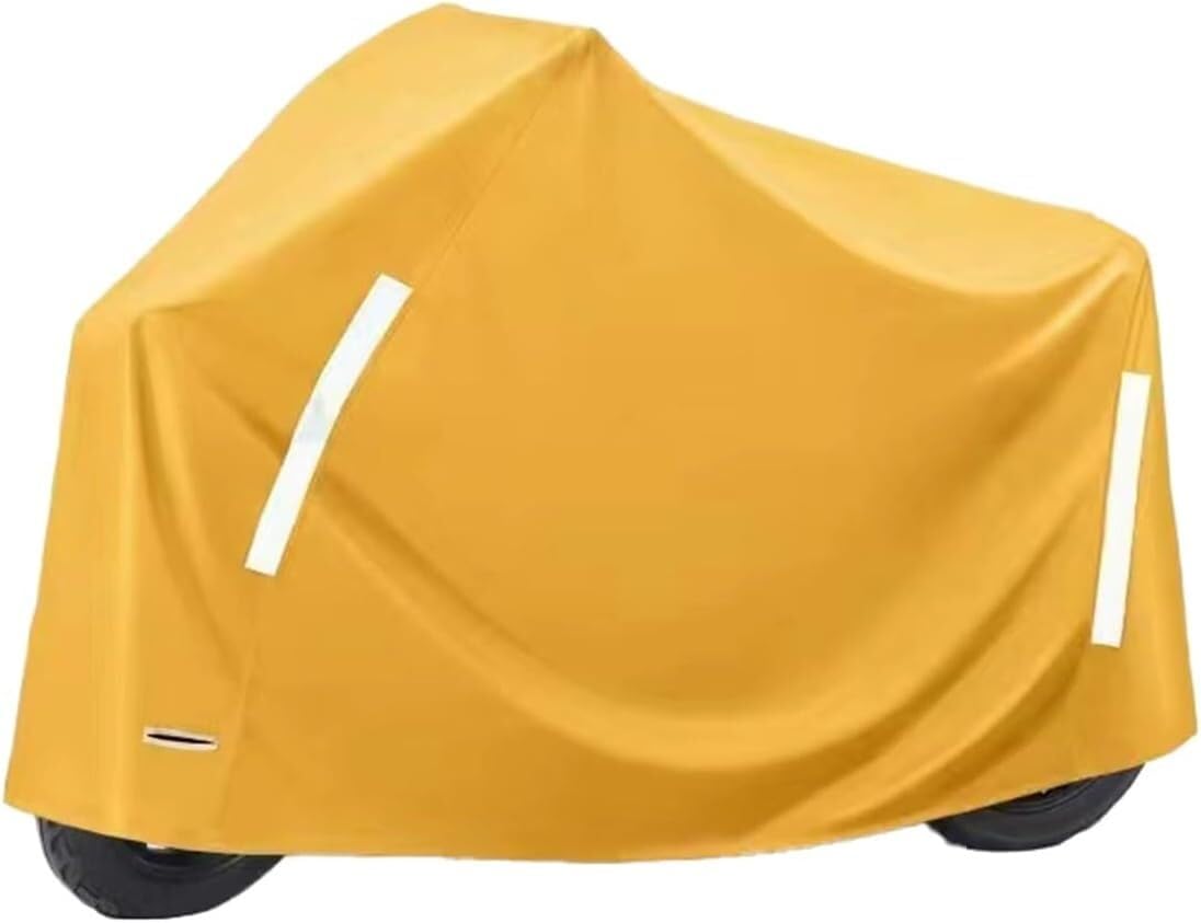 Oxford Cloth E-Bike Cover Reflective Lock Hole(Yellow)