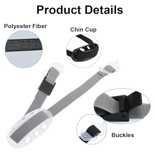 SENRISE 2 pacotes com alça de queixo ajustável para capacete, acessórios universais, alça de queixo,