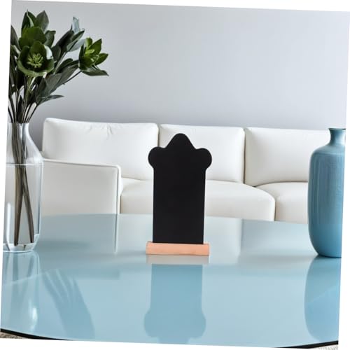Mini tableau ardoise bois Zerodeko 16 pièces avec support de table