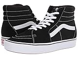 Vans Men's SK8-Hi, ComfyCush Black/True White, Size 5.5