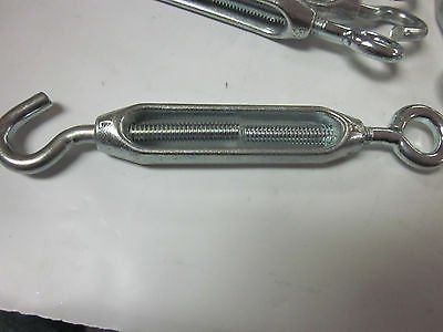 Turnbuckle 7/32" x 4-3/4" Zinc Plated Steel Eye/Hook - Pack de 10 Nuevo miniatura 2