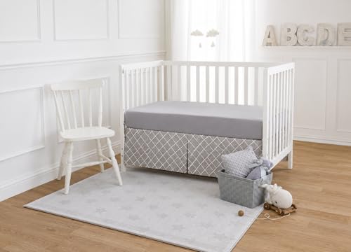 Image of American Baby Company Cotton Fitted Crib Sheet 52x28 inch, Ash Gray | 100% Natural Cotton Crib and Toddler Bed Sheets, Soft, Breathable & Hypoallergenic, Gentle on Skin, Neutral for Boys & Girls
