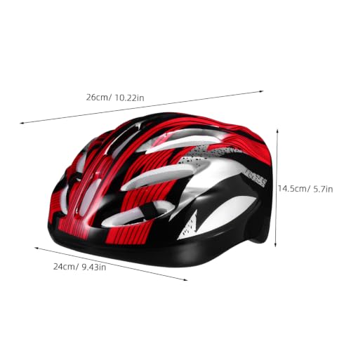 Casco de bicicleta rojo Veemoon de espuma para ciclismo y patinaje 2