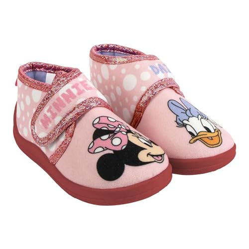 CERDÁ LIFE'S LITTLE MOMENTS Mixte Enfant Zapatillas De Casa Media Bota Minnie, Rose, 24 EU