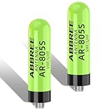 ABBREE Ham Radio Antenna Dual Band Mini Short VHF/UHF 144/430Mhz 1.96inch AR-805S SMA- Female Long Range Stubby Antenna for BAOFENG UV-5R Mini UV32 DM32 5RM BF-F8HP PRO Walkie Talkies,2Pack