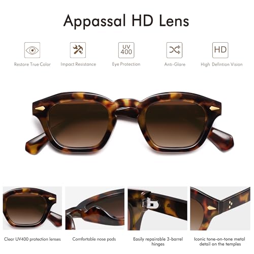 Small Retro Square Sunglasses for Women Mens Rectangle Sunnies AP3680