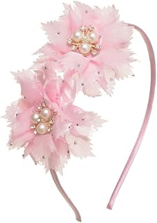 طوق شعر من البلاستيك للبنات، لون وردي، DR-A-W-190