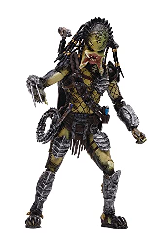 Hiya Toys Alien vs. Predator 2: Unmasked Wolf Predator 1:18 Scale Action Figure, Multicolor
