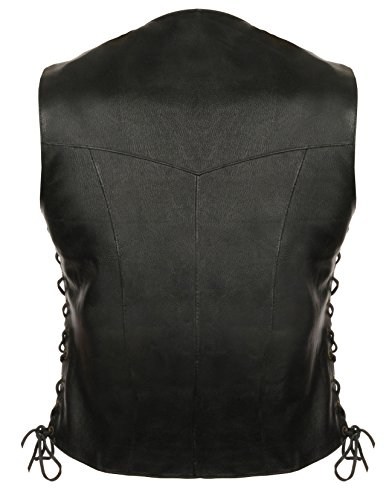 Milwaukee Leather Ladies Classic Side Lace Four Snap Leather Vest SH1227L2