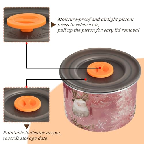 Contenedor de almacenaje para café 500 ml acero inoxidable miniatura 4