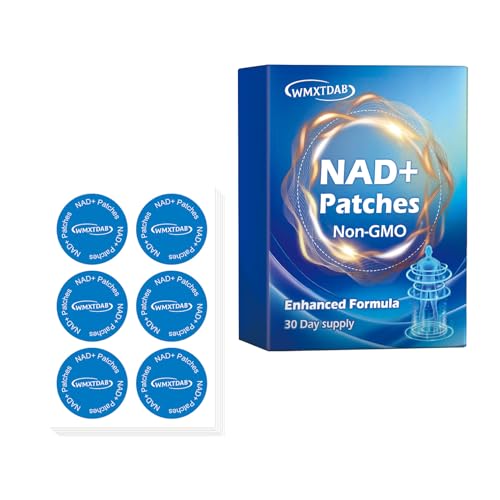 WMXTDAB NAD+ Patches | Promote Daily Vitality & Healthy Aging | Support Cellular Energy & Metabolism | 8-Hour Timed Release (30)