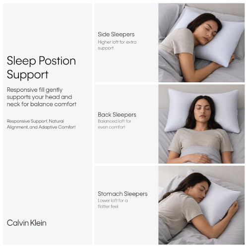 Calvin Klein Adjustable Cooling Shredded Memory Foam Blend Bed Pillow - image 2