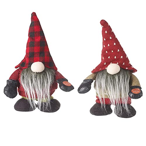 Heaven Sends Set of Two Singing and Walking Christmas Gonks - Lovely Xmas Gift