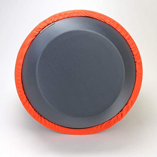 Hepper - Nest Cat Bed - Modern Cat Furniture - Cat Bowl with Removable & Washable Fleece Liner - Grey/Orange