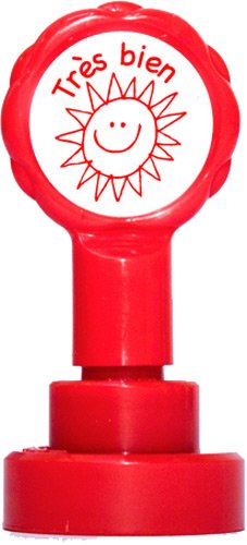 Teacher Stamps BR013 CM Self-Inking Stamp for Teachers très bien Random Color) — image 1