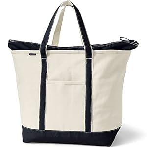 Lands’ End Zip Top Canvas Tot...