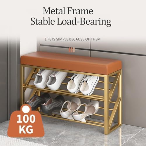 Banc de rangement chaussures entrée compact avec assise confort - 6