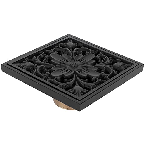 Drain de sol pour douche cuisine en cuivre anti-odeur motif vintage 10cm - 2