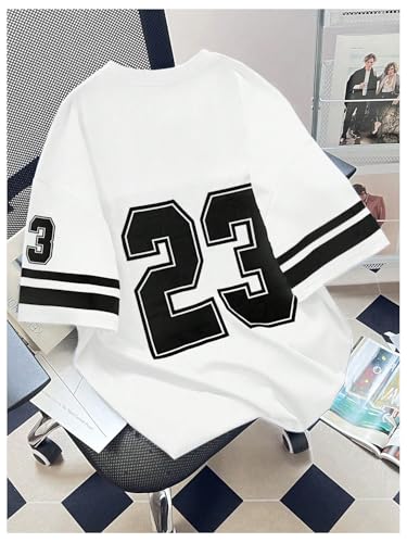 GORGLITTER Men's Baggy Jersey Shirt Y2k Graphic Oversized Tshirts Short Sleeve Summer Casual Streetwear T-Shirts3