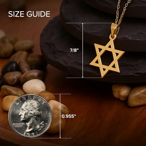 RP 14K Small Yellow Gold Jewish Star of David for Men and Women4