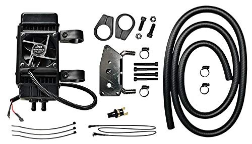 Jagg 761-FP2600, Yamaha 10 Row Fan-Assisted Black Vertical Frame Mount Oil Cooler System