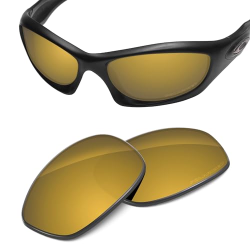Image of Performance Replacement Lenses Compatible with Oakley Monster Dog Polarized Etched-Tungsten Gold