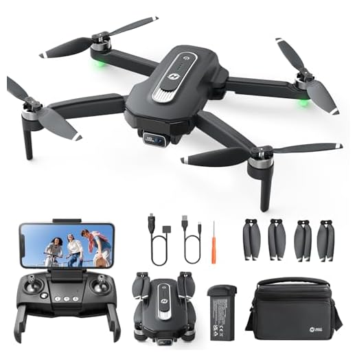 Holy Stone GPS Drohne mit Kamera 4K für Anfänger, HS460 Drohnen mit 26 Min. Lange Flugzeit, Bürstenloser Motor, Follow Me, Rückkehr, 5G FPV Übertragung faltbare Kameradrohne unter 249g für Erwachsene