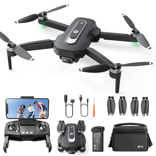 Holy Stone GPS Drohne mit Kamera 4K für Anfänger, HS460 Drohnen mit 26 Min. Lange Flugzeit, Bürstenloser Motor, Follow Me, Rückkehr, 5G FPV Übertragung faltbare Kameradrohne unter 249g für Erwachsene
