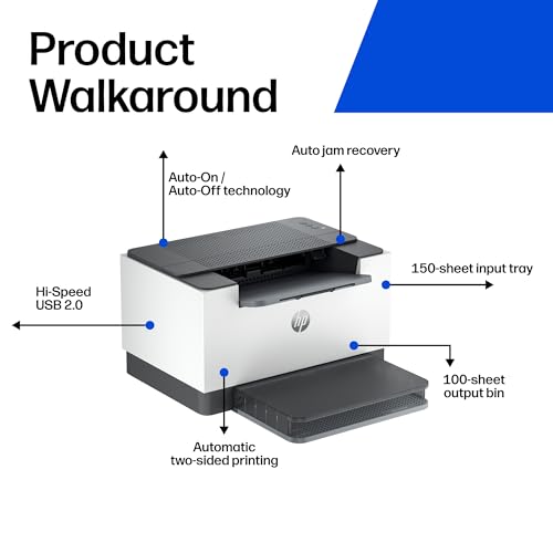 HP LaserJet M209d Laser Printer, Black and White, Automatic Duplex, USB Connection Only (Cable Included), Best for Home Office (8J9L0F) by HP - Image 4