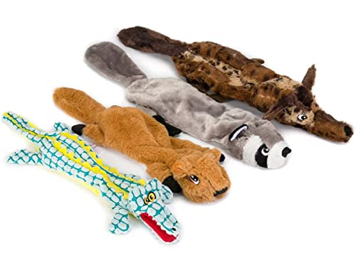 Azssmuk Dog Squeaky Toys No Stuffing, Pet Toy With Durable Double Layer Fabric For Small Large Animals Puppy Chew Toys Set (4Pcs) #TOP15