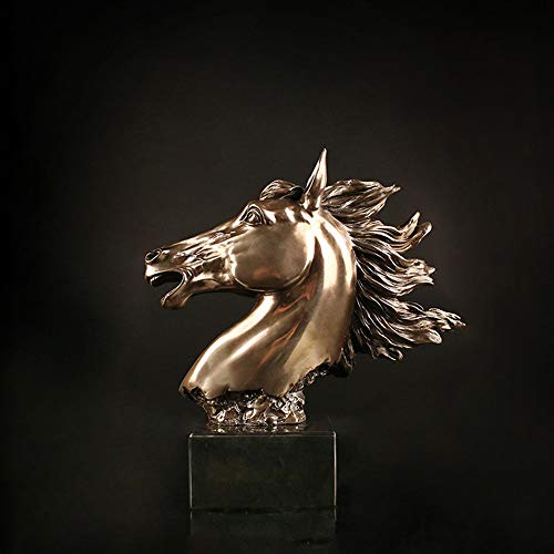 Cheval en résine pour accessoires de bureau et intérieur moderne