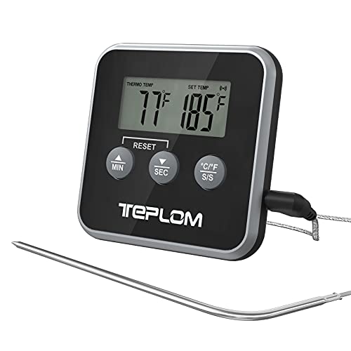 Meat Thermometer Digital Instant Read Kitchen Cooking Food Candy Thermometer Timer with Stainless Steel Probe Magnet for Oil Deep Fry BBQ Grill Smoker Baking Liquids Beef Oven Thermometer Meat Thermometer Digital Instant Read Kitchen Cooking Food Candy Thermometer Timer with Stainless Steel Probe Magnet for Oil Deep Fry BBQ Grill Smoker Baking Liquids Beef Oven Thermometer