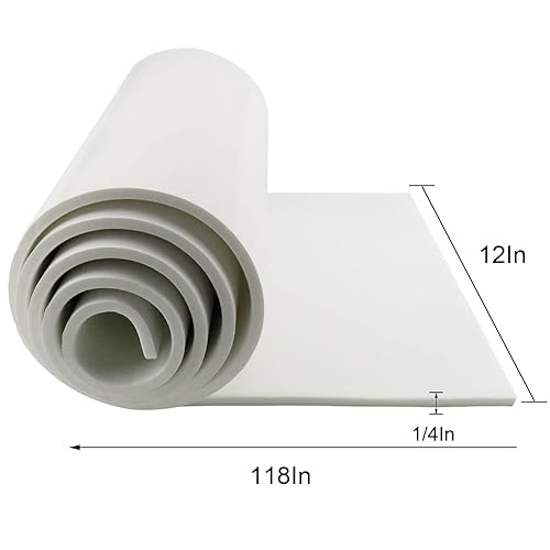 Miniatura 28 de DGSL Hojas de espuma adhesiva de neopreno, 12 pulgadas de ancho x 118 pulgadas de largo x 1/2 pulgadas de grosor, lámina de espuma de celda cerrada