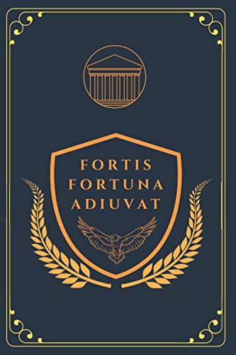 Fortis Fortuna Adiuvat: Latin sentence: Perfect Size 110 Page Journal Notebook Diary (110 Pages, Lined, 6 x 9)