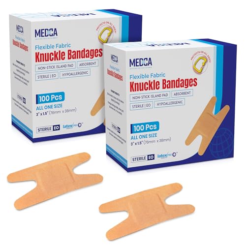 Bandages en tissu flexible - Bandages adhésifs en tissu flexible Bandages d'articulation pour le soin des doigts et pour protéger les plaies contre l'infection - (200 unités)