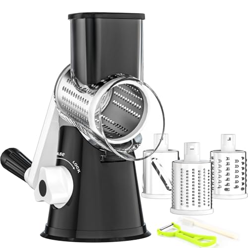 Ourokhome Rotary Cheese Grater Hand Crank, Kitchen Shredder ...