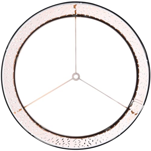 Go&So Goso Black Lamp Shades Set Of 2, Drum Lamp Shades With Etching Crystal Design,13 "Top X 13 Inch Bottom X 10 "High" thumb #3