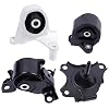 Engine Motor and Transmission Mount Kit Compatible with 2001-2005 Civic 1.7L L4 & 2001-2005 Ac-ura EL 1.7L L4 Manual Transmission,Replace OE A4511 A6588 A6589 A6591 Set of 4