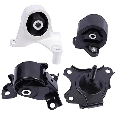 Engine Motor and Transmission Mount Kit Compatible with 2001-2005 Civic 1.7L L4 & 2001-2005 Ac-ura EL 1.7L L4 Manual Transmission,Replace OE A4511 A6588 A6589 A6591 Set of 4