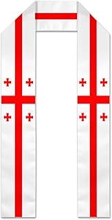 Georgia Flag Graduation Sash,Graduation Stole Scarf Gifts for International Student