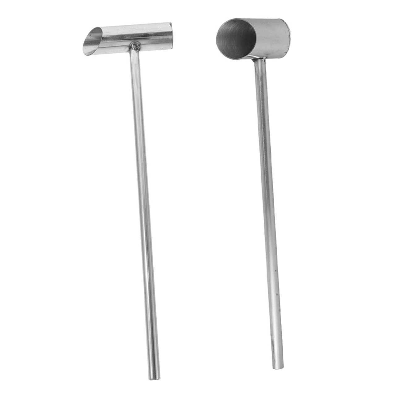 KICHOUSE 2pcs Marshmallow Sugar Scoop Household Sugar Scooper for Marshmallow Making Easy to Clean Kitchen Tool and Cup Use